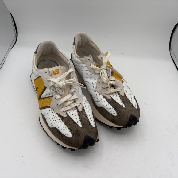 New Balance MS327PO White/Yellow/Olive Men's Sneaker Sz 10 - Picture 9 of 12